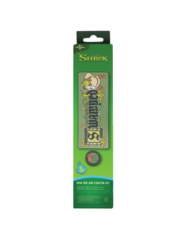 SHREK - Tapis de Bureau XL + 1 Sous-Verre 