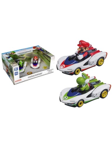 MARIO KART - Mario & Yoshi - Twinpack PWing Pull Back Action 