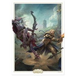 WORLD OF WARCRAFT - Sylvanas vs Anduin - Art Print - Edition Limitée 