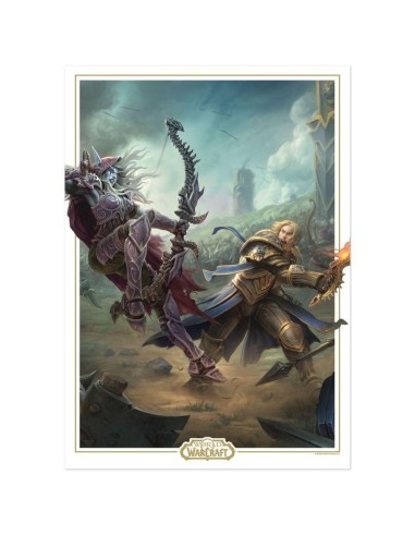 WORLD OF WARCRAFT - Sylvanas vs Anduin - Art Print - Edition Limitée 