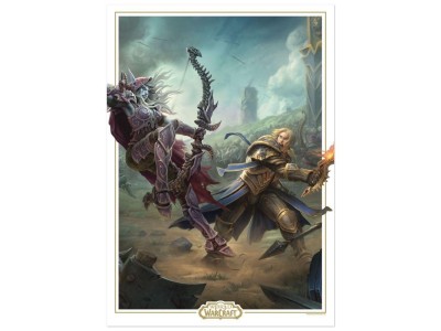 WORLD OF WARCRAFT - Sylvanas vs Anduin - Art Print - Edition Limitée 
