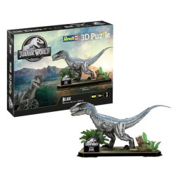 JURASSIC WORLD - Velociraptor Blue - Puzzle 3D 57pcs 