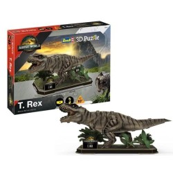 JURASSIC WORLD - T-Rex - Puzzle 3D 45pcs 