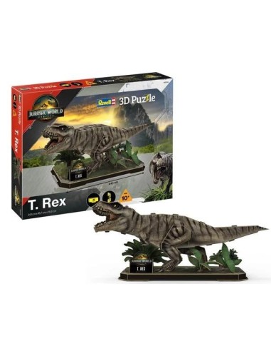 JURASSIC WORLD - T-Rex - Puzzle 3D 45pcs 