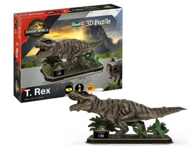 JURASSIC WORLD - T-Rex - Puzzle 3D 45pcs 