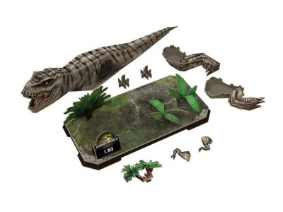 JURASSIC WORLD - T-Rex - Puzzle 3D 45pcs 