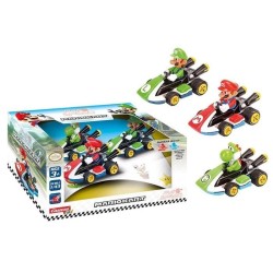 MARIO KART - Mario, Luigi, Yoshi -Multipack 3 Voiture Pull Back Action 