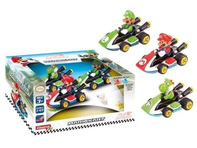 MARIO KART - Mario, Luigi, Yoshi -Multipack 3 Voiture Pull Back Action 