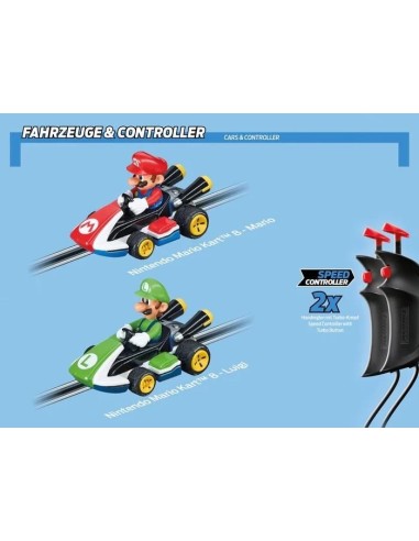 MARIO KART - Kit de démarrage avec 2 voitures - Carrera Go 4.9m 