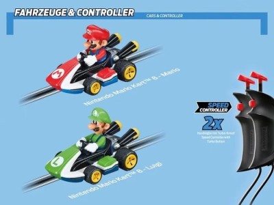 MARIO KART - Kit de démarrage avec 2 voitures - Carrera Go 4.9m 