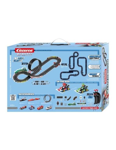 MARIO KART - Kit de démarrage avec 2 voitures - Carrera Go 4.9m 