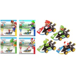 MARIO KART 8-Mario, Luigi, Yoshi, Toad -Display 12pcs Pull Back Action 