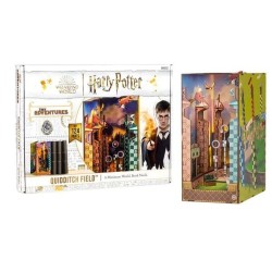 HARRY POTTER-BOOK NOOK KIT -Terrain de Quidditch -124pc +Eclairage LED 