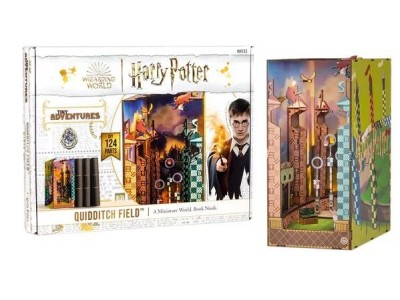 HARRY POTTER-BOOK NOOK KIT -Terrain de Quidditch -124pc +Eclairage LED 