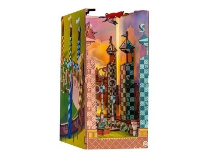 HARRY POTTER-BOOK NOOK KIT -Terrain de Quidditch -124pc +Eclairage LED 