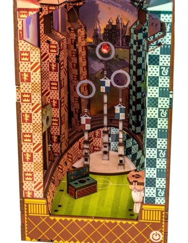HARRY POTTER-BOOK NOOK KIT -Terrain de Quidditch -124pc +Eclairage LED 