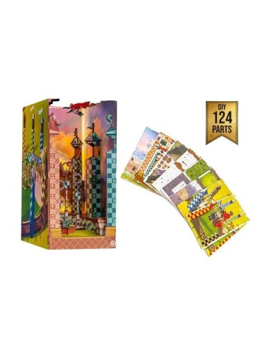 HARRY POTTER-BOOK NOOK KIT -Terrain de Quidditch -124pc +Eclairage LED 