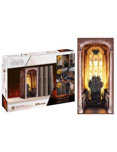 GAME OF THRONES - BOOK NOOK KIT - Thrône de Fer - 91pc + Eclairage LED 