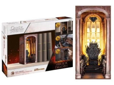 GAME OF THRONES - BOOK NOOK KIT - Thrône de Fer - 91pc + Eclairage LED 