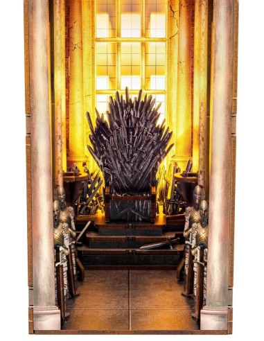 GAME OF THRONES - BOOK NOOK KIT - Thrône de Fer - 91pc + Eclairage LED 