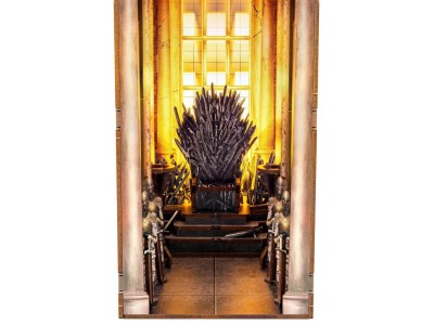 GAME OF THRONES - BOOK NOOK KIT - Thrône de Fer - 91pc + Eclairage LED 