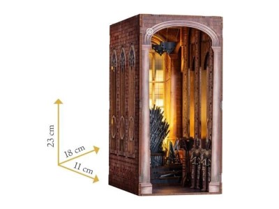 GAME OF THRONES - BOOK NOOK KIT - Thrône de Fer - 91pc + Eclairage LED 