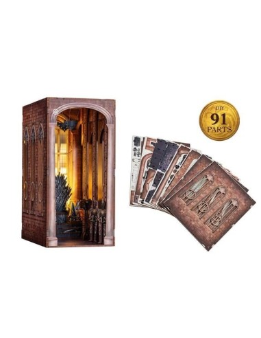 GAME OF THRONES - BOOK NOOK KIT - Thrône de Fer - 91pc + Eclairage LED 