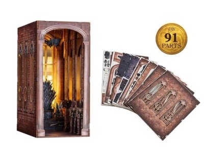 GAME OF THRONES - BOOK NOOK KIT - Thrône de Fer - 91pc + Eclairage LED 