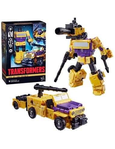 TRANSFORMERS - Swindle - Figurine Age of the Primes Voyager Class 16cm 