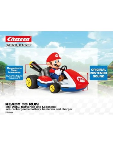 MARIO KART - Mario - RC 1/16 35cm avec son 