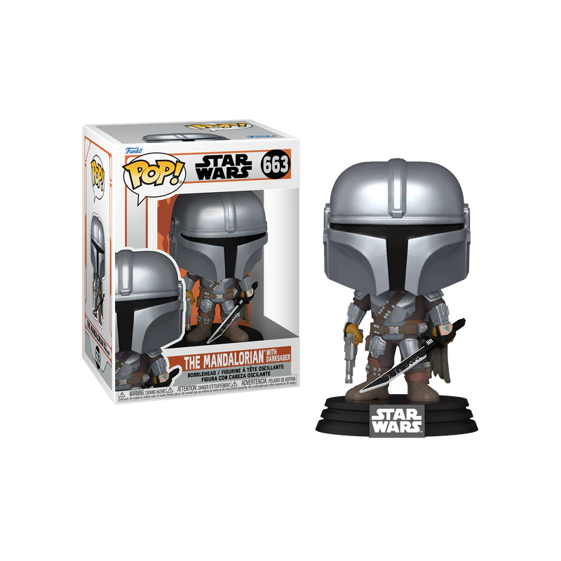 THE MANDALORIAN - POP NÂ° 663 - The Mandalorian avec Darksaber