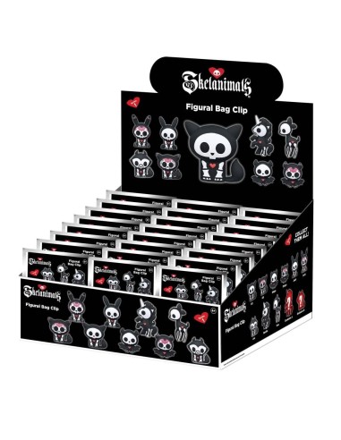 SKELANIMALS - Series 1 - 3D Foam Bag Clip (Display 24 Pcs) 