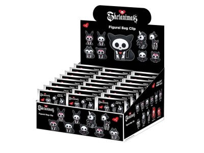 SKELANIMALS - Series 1 - 3D Foam Bag Clip (Display 24 Pcs) 