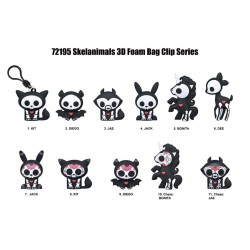 SKELANIMALS - Series 1 - 3D Foam Bag Clip (Display 24 Pcs)  2