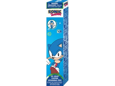 SONIC - Stylo rotatif 3D Head Topper (Display de 12 pcs) 
