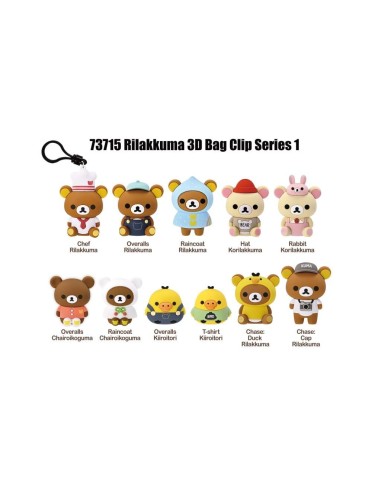 RILAKKUMA - Series 1 - 3D Foam Bag Clip (Display 24 Pcs) 