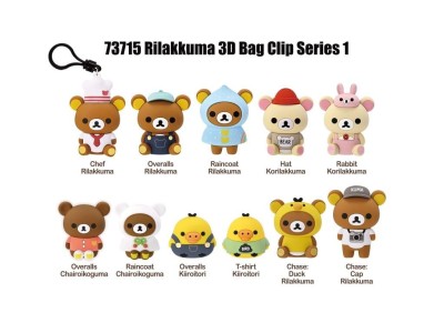 RILAKKUMA - Series 1 - 3D Foam Bag Clip (Display 24 Pcs) 