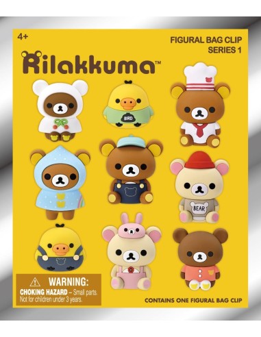 RILAKKUMA - Series 1 - 3D Foam Bag Clip (Display 24 Pcs) 