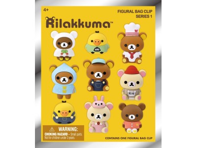 RILAKKUMA - Series 1 - 3D Foam Bag Clip (Display 24 Pcs) 