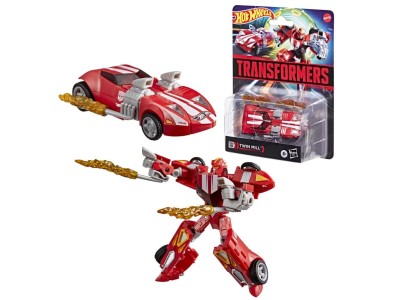 TRANSFORMERS X HOT WHEELS - Twin Mill - Figurine Collaborative 12.5cm 