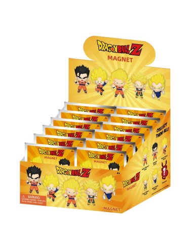 DRAGON BALL Z -Serie 1 -3D Foam Magnets in blind bags (Display 12 Pcs) 