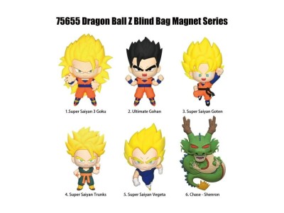 DRAGON BALL Z -Serie 1 -3D Foam Magnets in blind bags (Display 12 Pcs) 