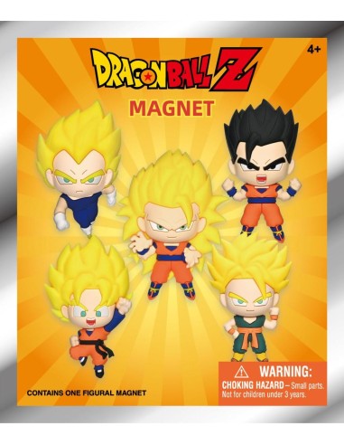 DRAGON BALL Z -Serie 1 -3D Foam Magnets in blind bags (Display 12 Pcs) 