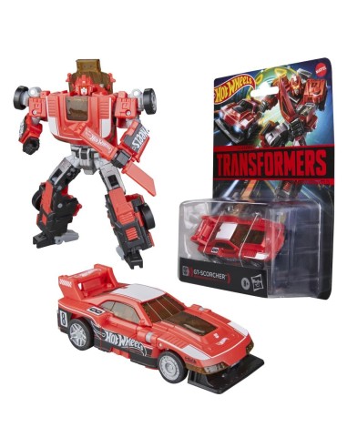 TRANSFORMERS X HOT WHEELS - GT Scorcher -Figurine Collaborative 12.5cm 