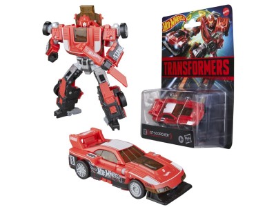TRANSFORMERS X HOT WHEELS - GT Scorcher -Figurine Collaborative 12.5cm 