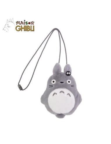 MON VOISIN TOTORO - Totoro Gris - Sacoche peluche à cordon 