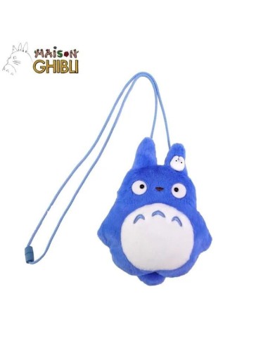 MON VOISIN TOTORO - Totoro Bleu - Sacoche peluche à cordon 