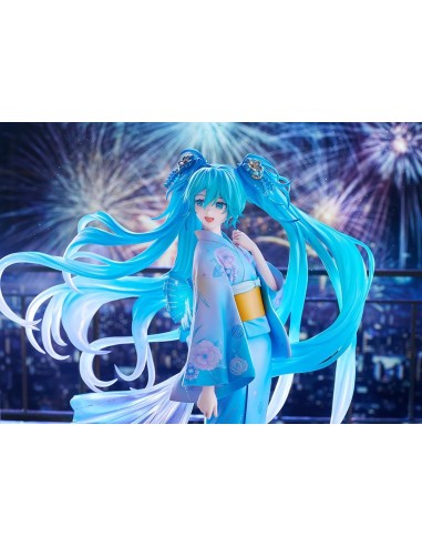 HATSUNE MIKU - Hatsune Miku Music & Fire Works - Statuette 1/7 23cm 