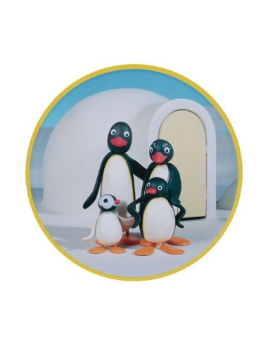 PINGU - 4 Dessous de Verres Gravés en Métal 