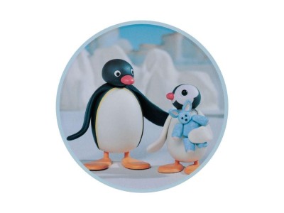 PINGU - 4 Dessous de Verres Gravés en Métal 